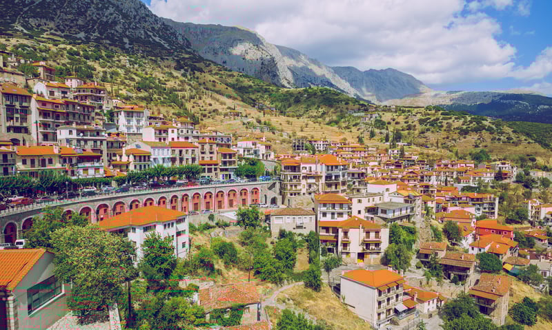 The cosmopolitan village of Arachova, Greece.