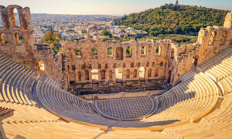 Theatre of Dionysus, Athens, Greece.