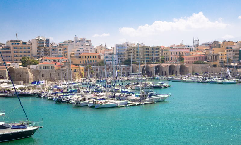 Heraklion in the island of Crete, Greece.