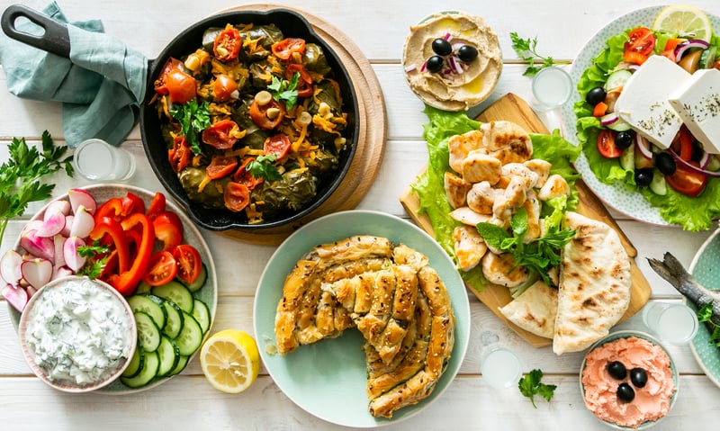 Discover the variety and delicate flavours of Greek food.