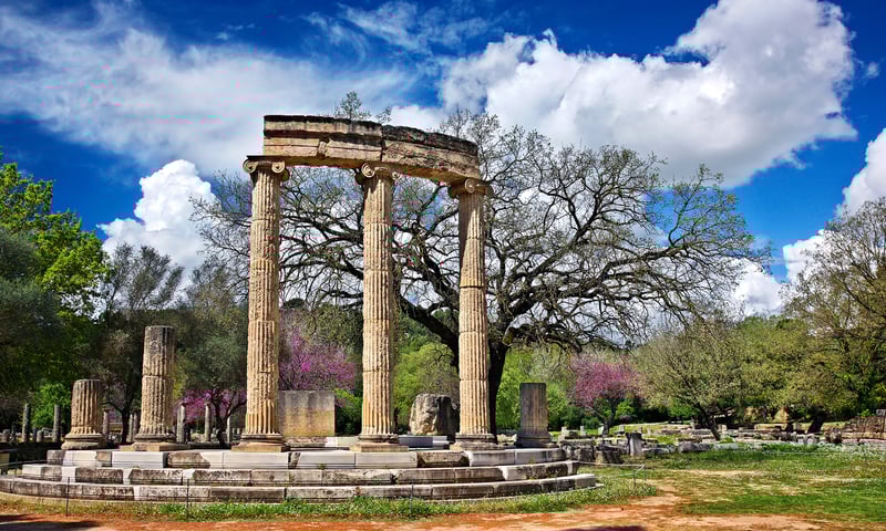 Greece’s Katakolon is the gateway to the ancient ruins of Olympia (shore excursion).