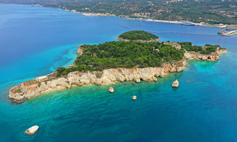 Dock in Souda, a town located southeast of Chania, Crete, Greece.