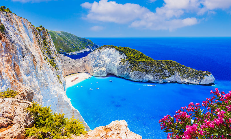 Soak up the sun from Navagio Beach, Zakynthos island, Greece, Itinerary 2, optional shore excursion.