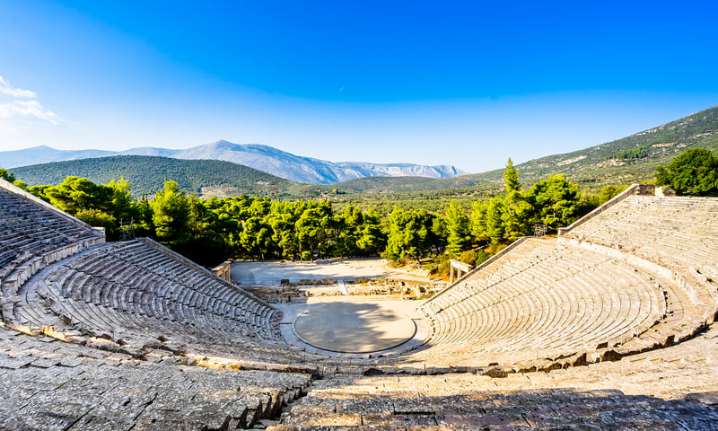Immerse yourself in ancient history at the Theatre of Epidaurus.
