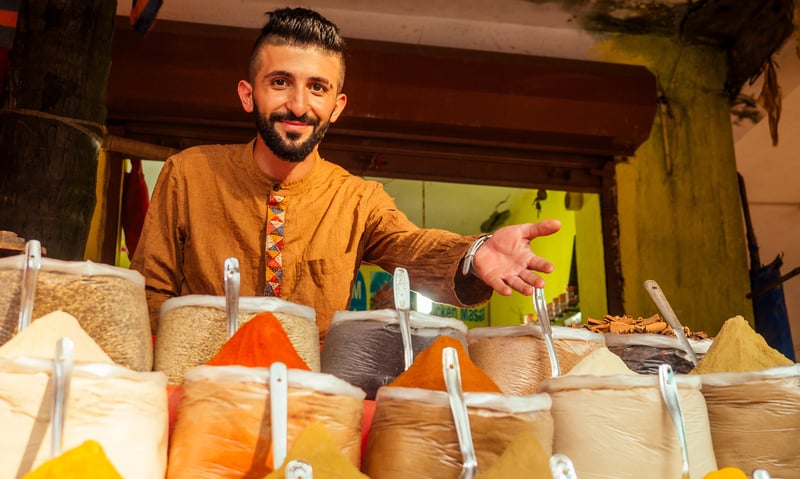 Browse the exceptional Istanbul bazaar in Turkey. (Itinerary 1 & 2)
