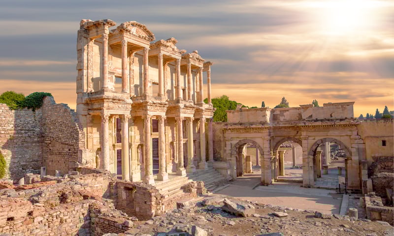 Ruins of Ephesus, in Izmir, Turkiye. (Shore excursion, Itinerary 1)