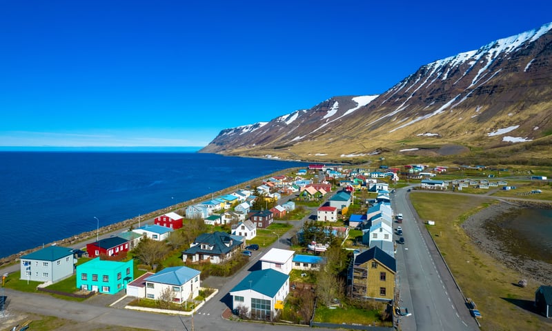 On your return to Icelandic waters, visit small towns like Flateyri.