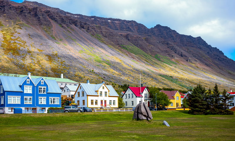 Journey through a mountain tunnel to the fjords of Dyrafjordur and Onundarfjord, included excursion.