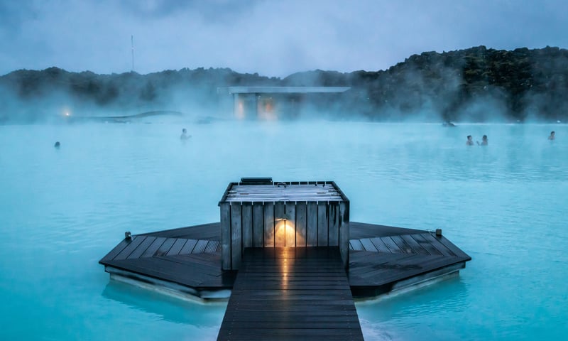 The Blue Lagoon in Reykjavik, Iceland (Shore excursion).
