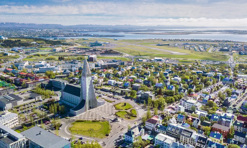 Step into the Icelandic capital, Reykjavik, home of the striking Hallgrimskirkja Church.