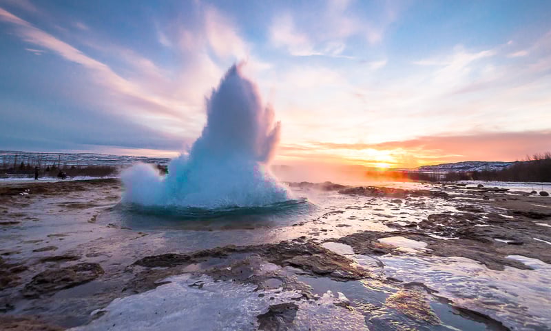 See the thrilling eruptions of Strokkur geyser.