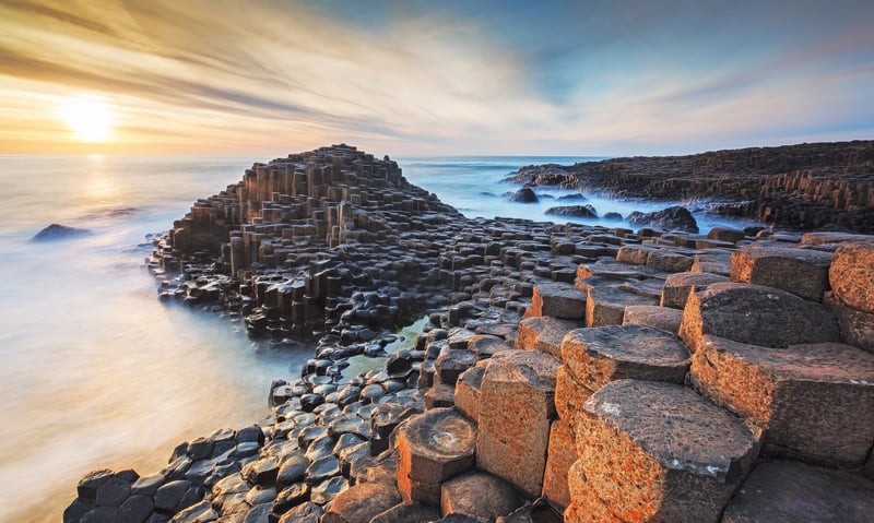 The fascinating Giant's Causeway is a natural rock feature on the Northern Ireland coast.