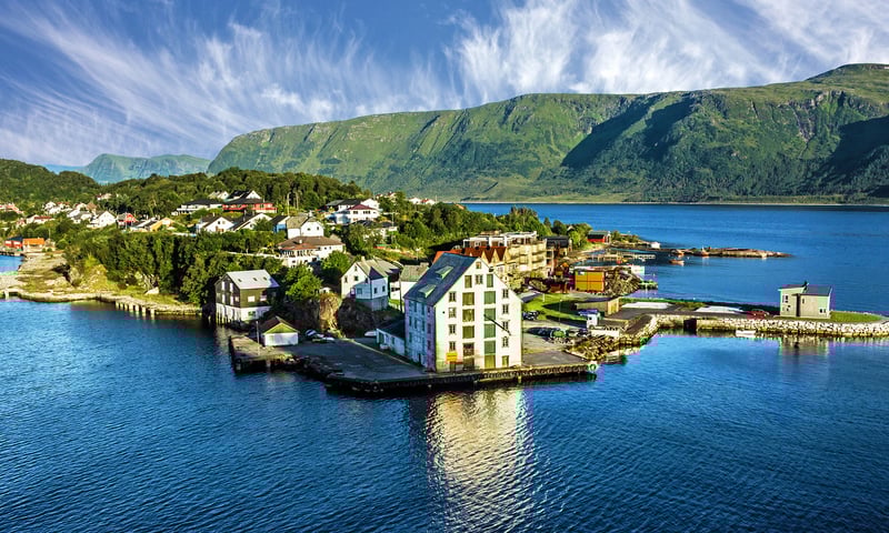 Ålesund is celebrated for its Art Nouveau architecture and stunning natural beauty, Itinerary 1.