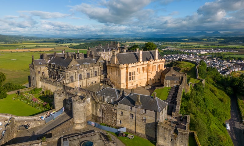 Stirling Castle, is one of the largest castles in Scotland.
