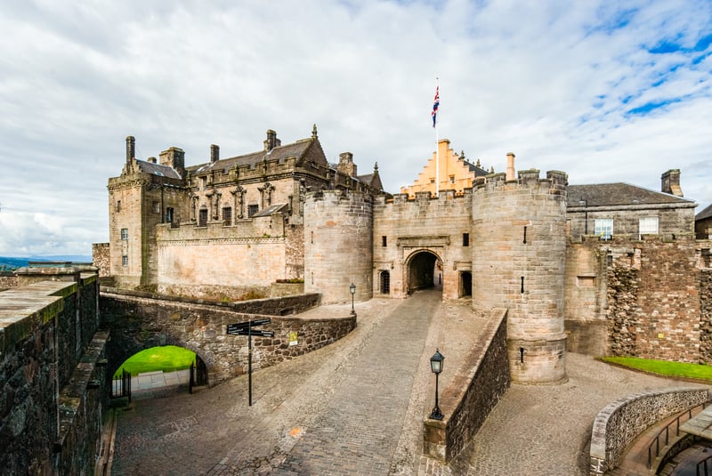 Historic Stirling Castle was the childhood home to Mary, Queen of Scots.