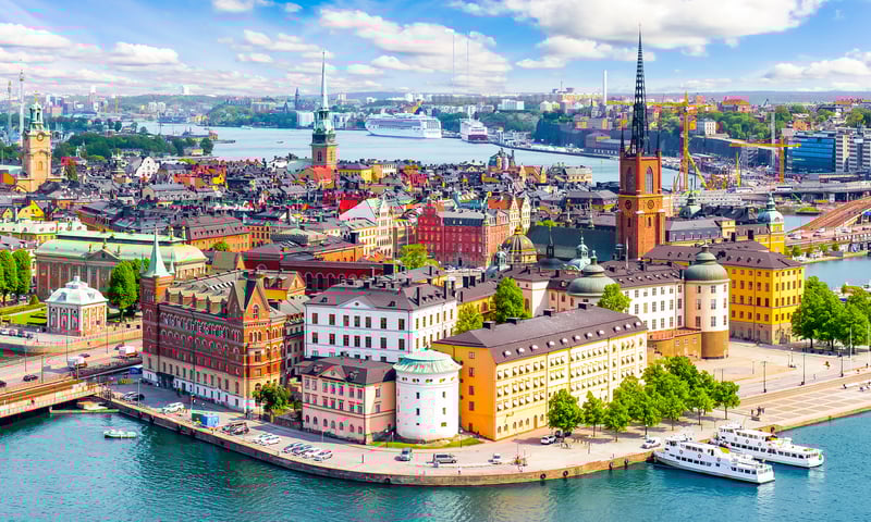 Arrive by overnight ferry to Stockholm, Sweden, known as the ‘Venice of the North’.