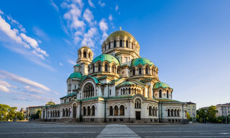 Begin your adventure in Sofia, Bulgaria.