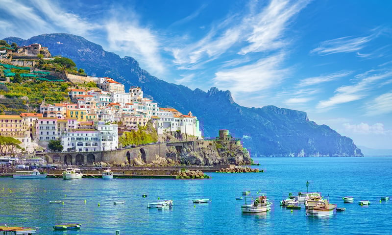 Visit the stunning Amalfi Coast or Capri from Naples, shore excursion, charges apply.
