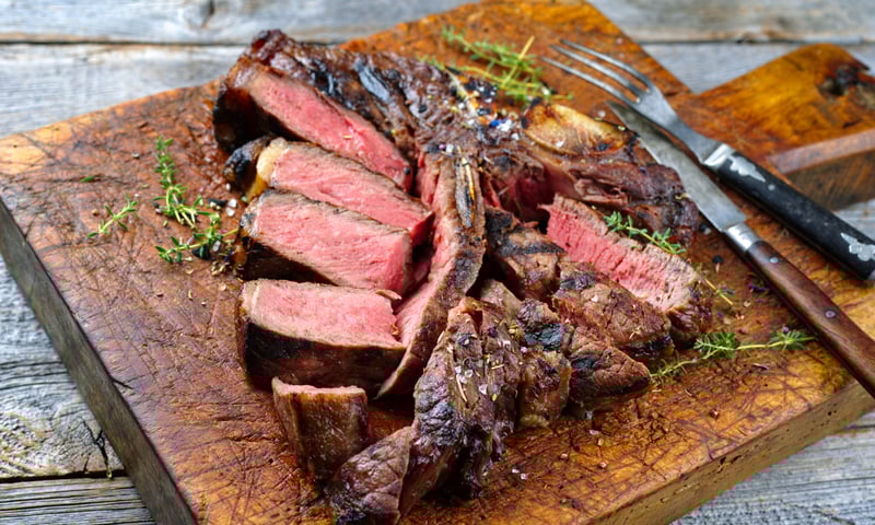 Savour a florentine steak dinner on an optional activity in Florence, charges apply.