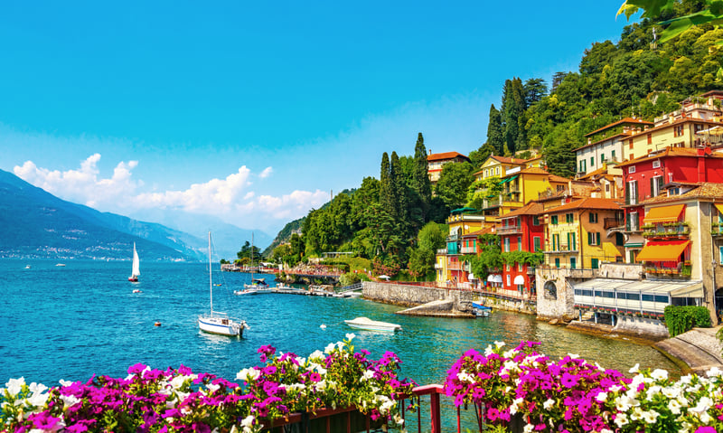 Drive along the shores of Lake Lugano to Italy’s famous Lake Como.