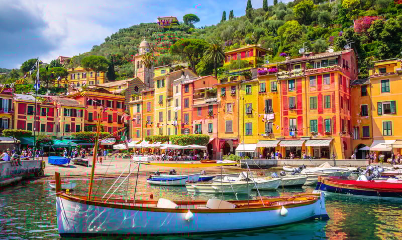 Portofino is located on the Italian Riviera.