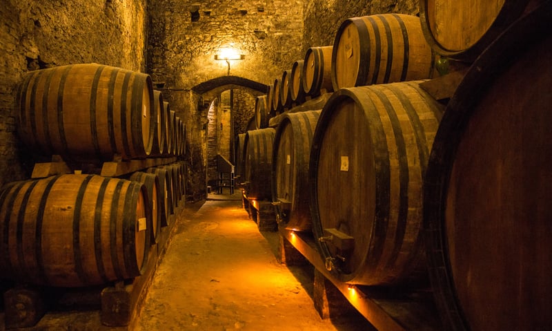 Discover the underground city and well stoked cellars of Montepulicano, Italy.