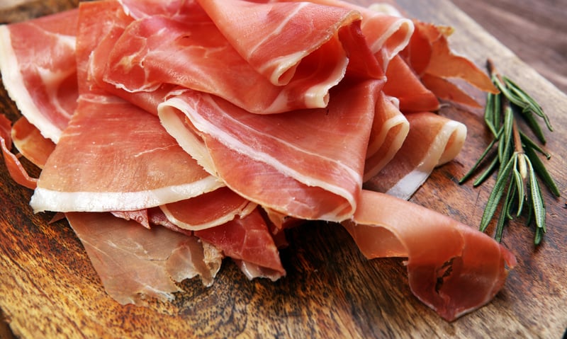 Prosciutto di Parma is a taste sensation, Parma, Italy.