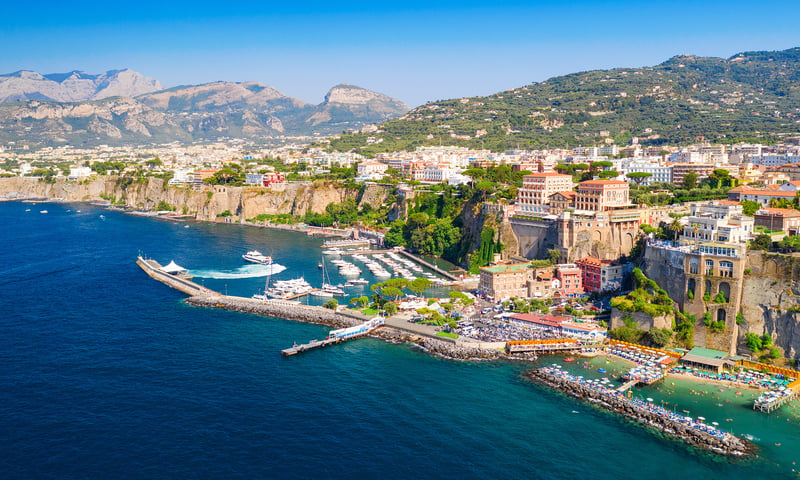 Soak up the Amalfi Coast views of Naples and the Isle of Capri from Sorrento.