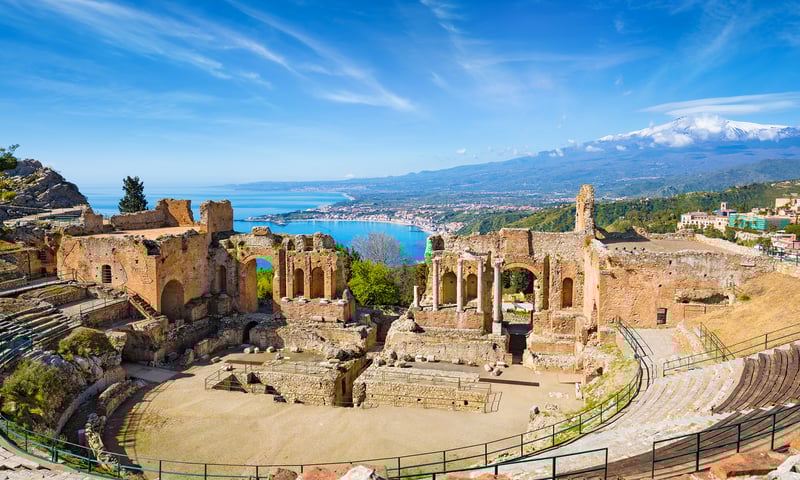 Giardini Naxos is gateway to Taormina's ancient past and Mt Etna.