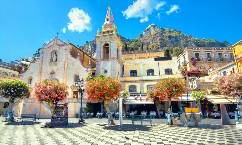 San Guiseppe Church in Taormina, Sicily, Italy.
