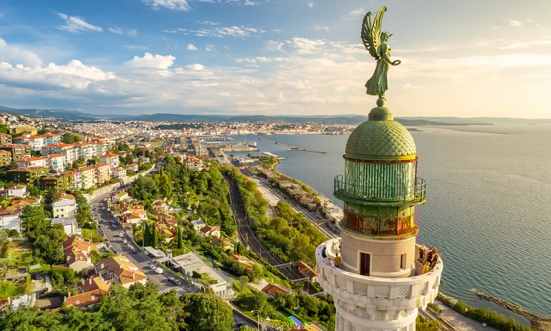 The stunning Faro Della Vittoria in Trieste, Italy (Itinerary 2, 3, 4 & 5).