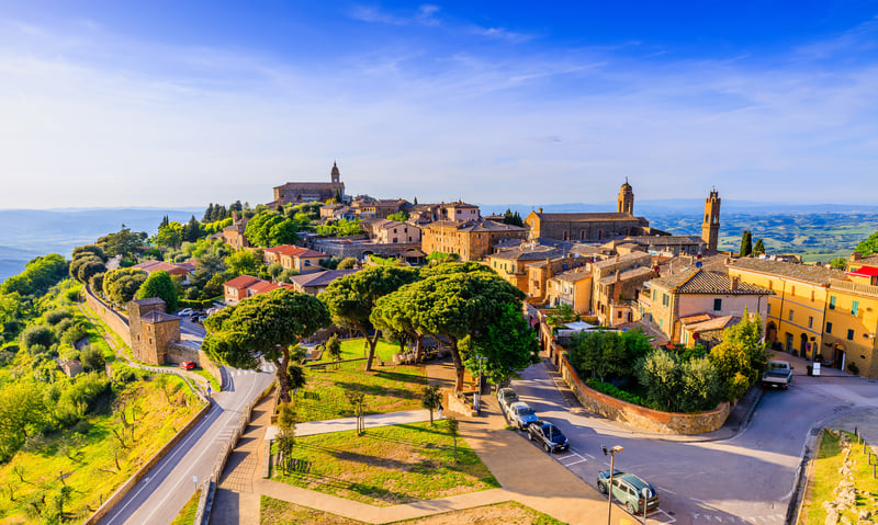 Montalcino is a historic town in Siena, Tuscany, Italy.