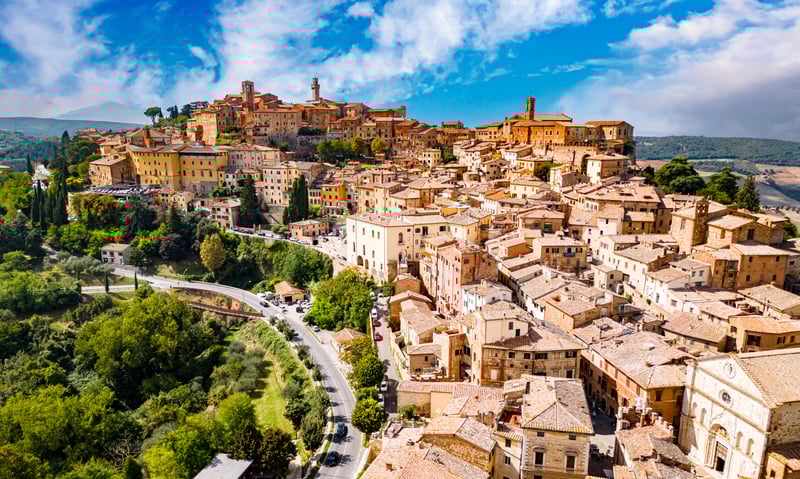 Montepulciano is a stunning, historic Renaissance hilltop town in southern Tuscany, Italy.