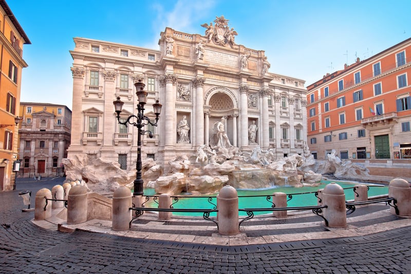 Visit the Trevi Fountain in Rome, Italy.