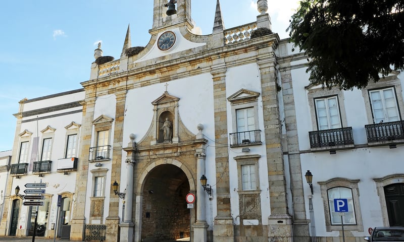 Discover Faro's neoclassical architecture, Portugal.