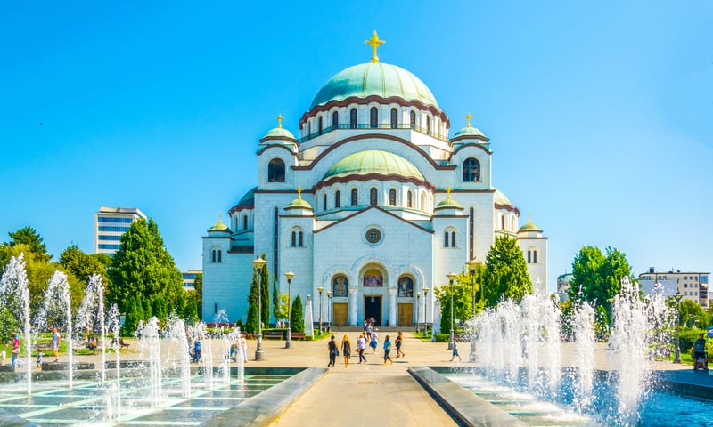 Saint Sava Temple, Belgrade, Serbia.