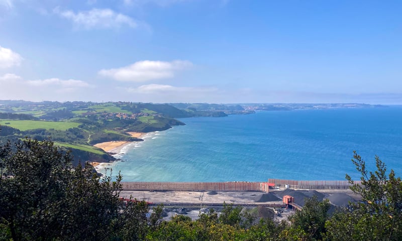 The Asturian port city of Gijon, Spain.