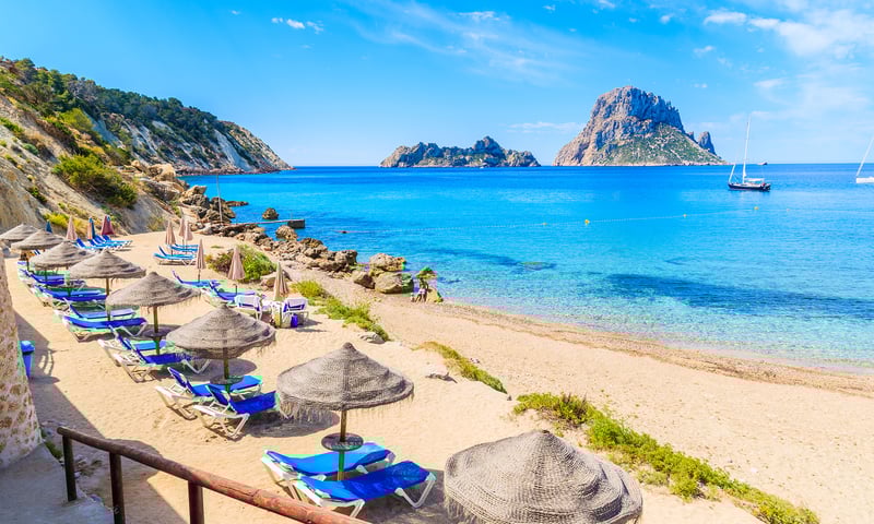 Discover a historic fortified old town or join in the beach fun on Ibiza, Spain, Itinerary 3 & 4.