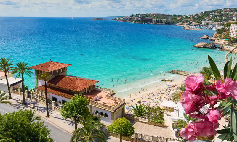Bask on Cala Major Beach on the island of Palma de Mallorca, Spain. (Itinerary 1)