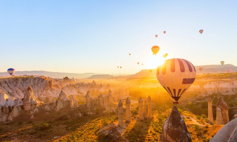 Marvel at the amazing scenery of Cappadocia, Türkiye (Itinerary 2).