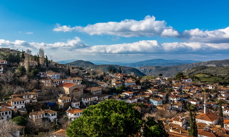 The village of Sirince, nestled in the hills near Kusadasi.