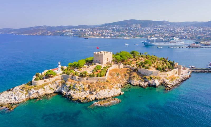 Kusadasi is gateway to the UNESCO-listed Ephesus, optional shore excursion, Itinerary 1 & 3.