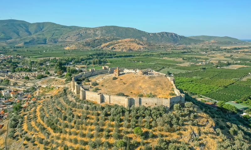 Take in sweeping views from Ayasuluk Castle in Selcuk, Türkiye.