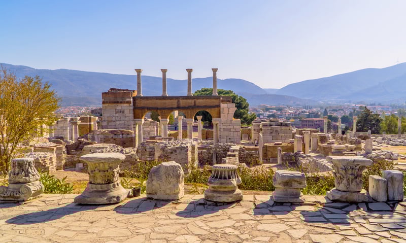 See ruins of St John Basilica in Selcuk, Türkiye.
