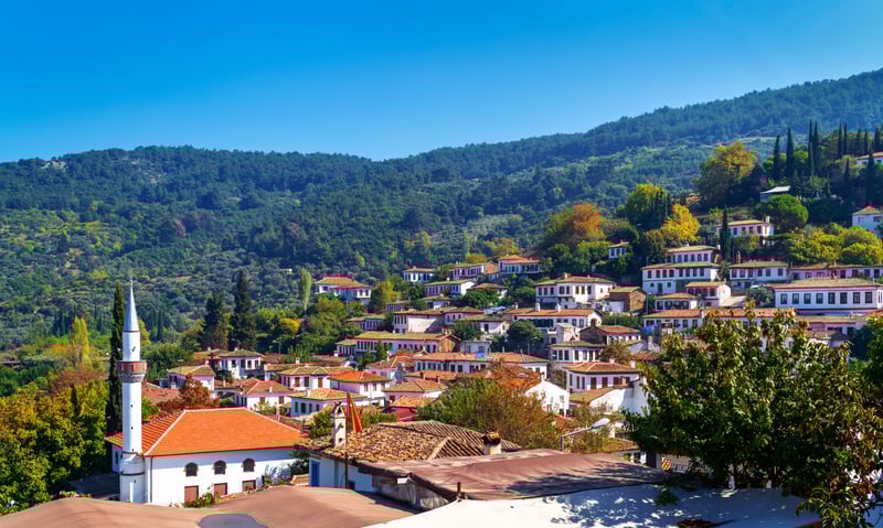 The village of Sirince, nestled in the hills near Kusadasi.