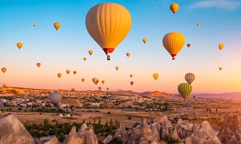 Book a hot air balloon experience in Cappadocia (optional tour, extra charges apply, Itinerary 2).