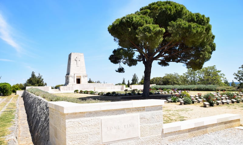 Pay your respects to the fallen ANZAC soldiers at Lone Pine, Gallipoli.