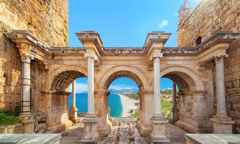Hadrian's Gate is a memorial gate located in Antalya, Türkiye.
