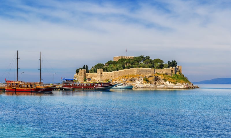 Pigeon Island (Güvercinada) in Kusadasi.
