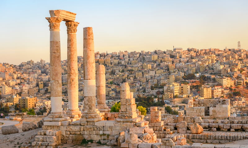 Go on an Amman city tour, where you will visit the Citadel and the Roman Theatre.